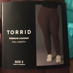 Torrid Premium Legging Full Length Deep Mahogany
